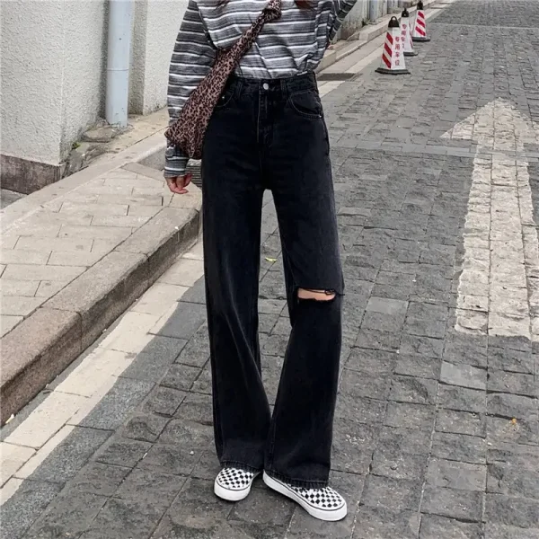 Quần ống rộng bigsize ,quần suông bigsize cạp lưng cao qua rốn 60-80kg Kim Fashion BGS06 - Hình ảnh 2