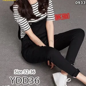 Quần yếm bigsize 58-90kg,yếm quần bigsize co giãn ydd36
