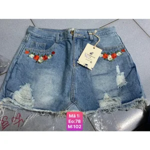 SALE Xả Kho: Chân Váy Jean <65kg có quân trong