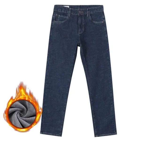 Quần jean nam big size Kim Fashion cao cấp màu xanh đen thời trang nam size lớn 80-120kg - Hình ảnh 4