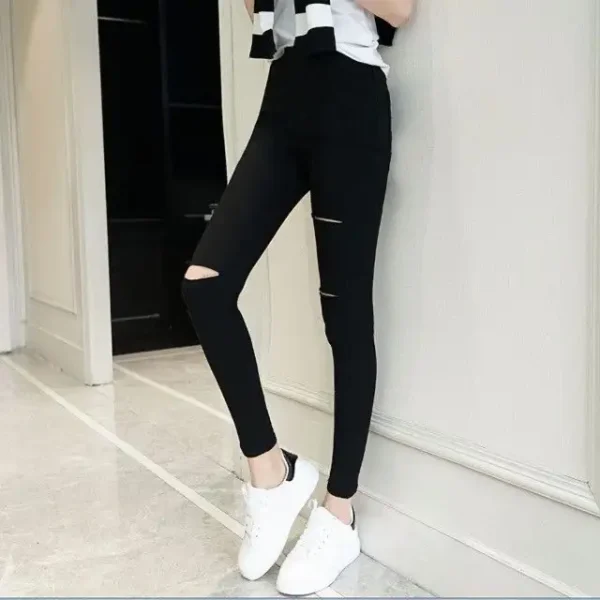 Quần jeans đen bigsize KimFashion lưng cao co giãn Fullsize 58-110kg Jean2da - 09 - Hình ảnh 2