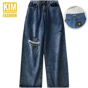 Quần jean suông đá bigsize 58-85kg Bgs01-49-