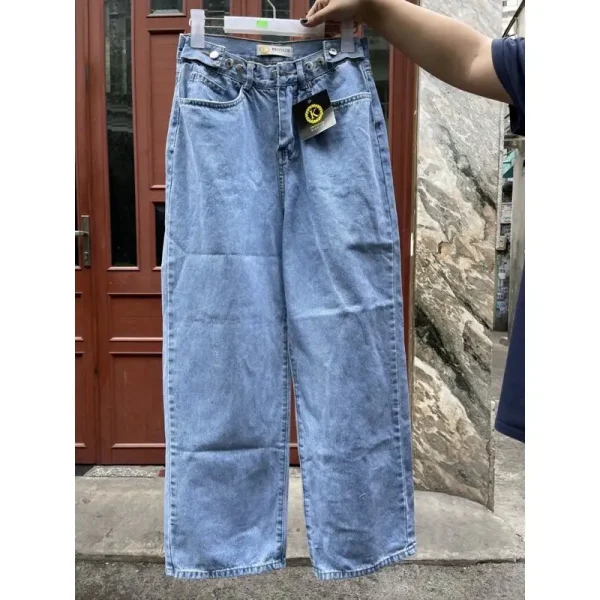 Quần Jean Ống suông bigsize Nữ 60-85kg - Hình ảnh 3