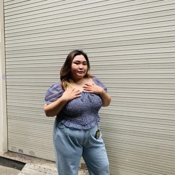 Áo croptop bigsize nữ 55-90kg,áo kiểu croptop bigsize tay ngắn AC07 - Hình ảnh 6