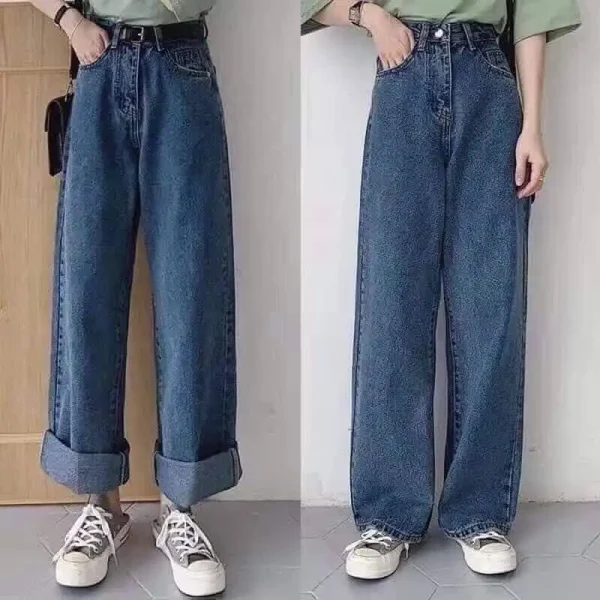 Quần suông jean bigsize 2 nút BGS01-08 Size 30-35