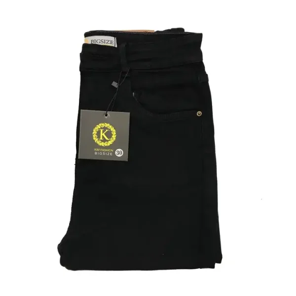 Quần ngố Jeans Đen Bigsize Co giãn Size 30-36 - Hình ảnh 2