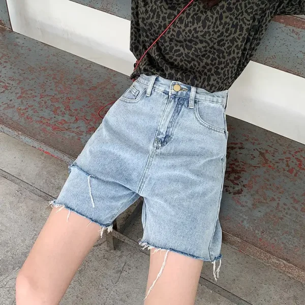 Quần ngố bigsize KimFashion Bigsize BGN089, quần đùi nữ bigsize ống rộng lưng cao qua rốn 60-90kg - Hình ảnh 2