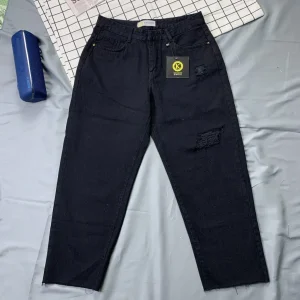 Quần jean đen baggy bigsize kimfashion, quần ulzzang form rộng bigsize BGD 75-84 từ 60-90kg