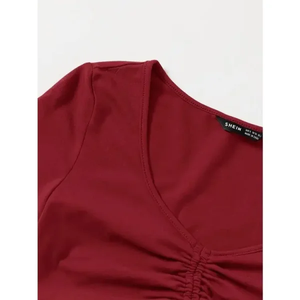 Áo croptop nữ tay ngắn bigsize 55-90kg kimfashion,áo bigsize nữ phong cách Hàn Quốc AT21 - Hình ảnh 5