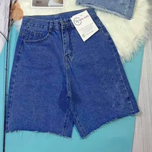 Quần ngố bigsize kimfashion, quần ngố ống rộng lưng cạp cao bigsize NGND 60-85kg