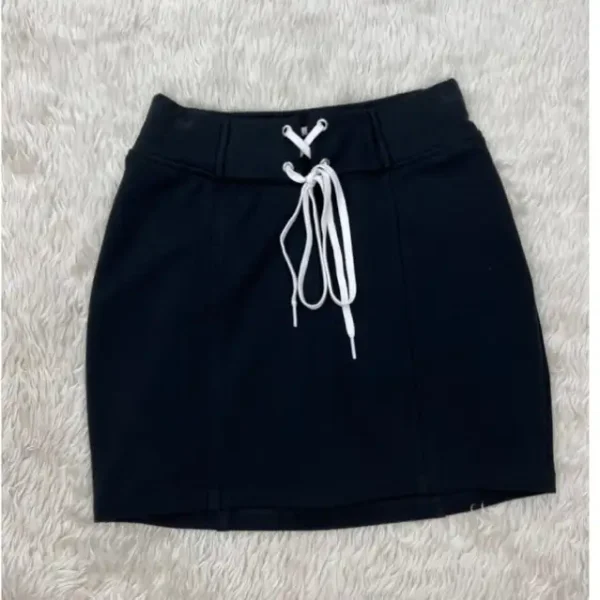 Váy quần bigsize rút dây ôm body,quần váy co giãn ôm bigsize 55-95kg kimfashion - Hình ảnh 2