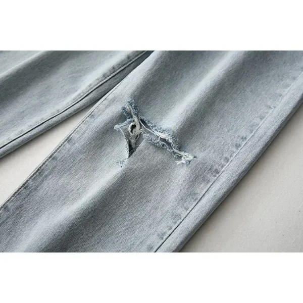 Quần Baggy - Quần Jean Baggy Nữ Cạp Cao Phong Cách Street Style Fullsize 45-90kg BGD51-10034 - Hình ảnh 6