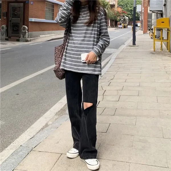Quần ống rộng bigsize ,quần suông bigsize cạp lưng cao qua rốn 60-80kg Kim Fashion BGS06 - Hình ảnh 5