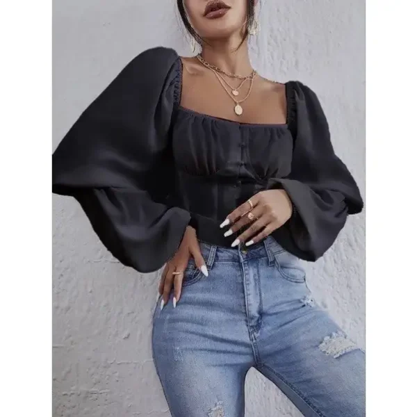 áo croptop bigsize, áo croptop phối ren cột nơ AC10 - Hình ảnh 5