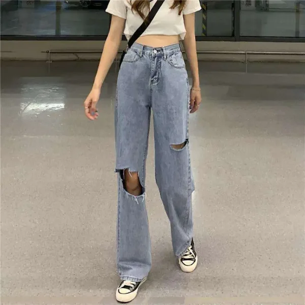 Quần ống rộng bigsize ,quần suông bigsize cạp lưng cao qua rốn 58-85kg KimFashion BGS01-006 - Hình ảnh 2