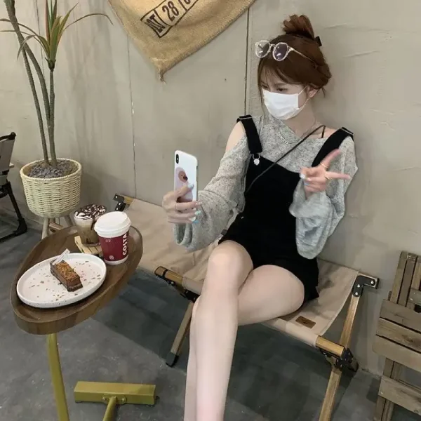 Quần yếm short bigsize 60-85kg, yếm sooc ngắn giữ đùi chất kaki YDD03-yemshortbigsize - Hình ảnh 3