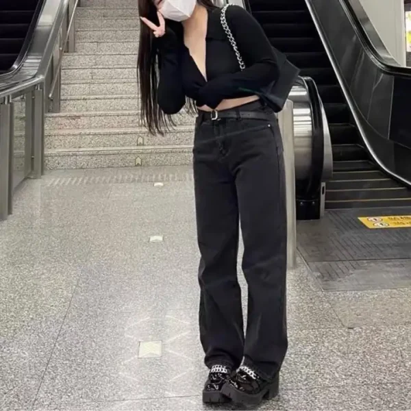 Quần ống rộng bigsize ,quần suông bigsize cạp lưng cao qua rốn 60-85kg KimFashion BGS01-1 - Hình ảnh 4