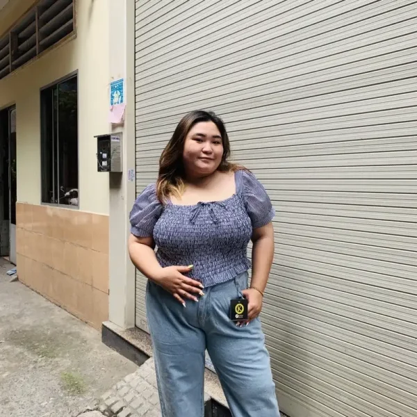 Áo croptop bigsize nữ 55-90kg,áo kiểu croptop bigsize tay ngắn AC07 - Hình ảnh 5