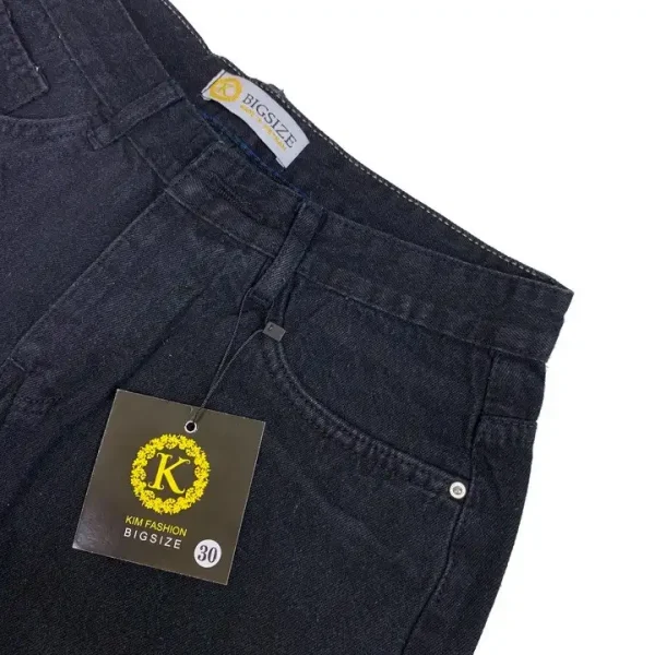 Quần jean baggy đen bigsize 46-88kg KimFashion , quần ống rộng from uzllang Hàn Quốc BGD75-hoả tốc hcm - Hình ảnh 6