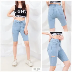 Quần Ngố Nữ Bigsize size30-35 KN-01-Nhạt Kim Fashion