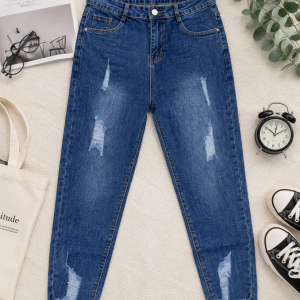 Quần Jean Lửng 9 Tấc Bigsize Lưng Thun Co Giãn TL628 | KIM FASHION