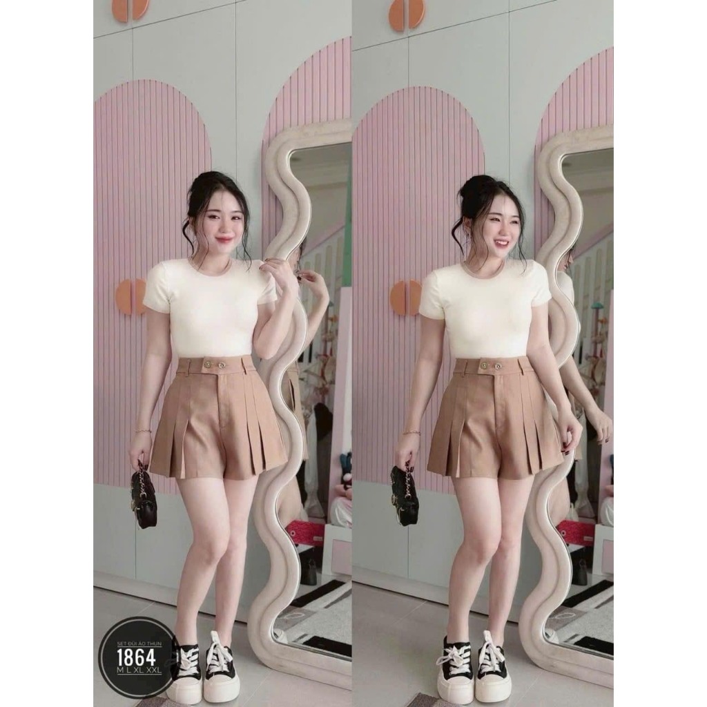 SET ĐÙI TRẮNG NÂU BIGSIZE - Ảnh 2