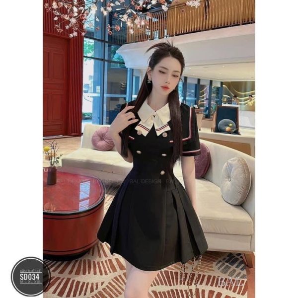 VÁY CỔ NƠ THỦY THỦ PHỐI XANH ĐỎ BIGSIZE