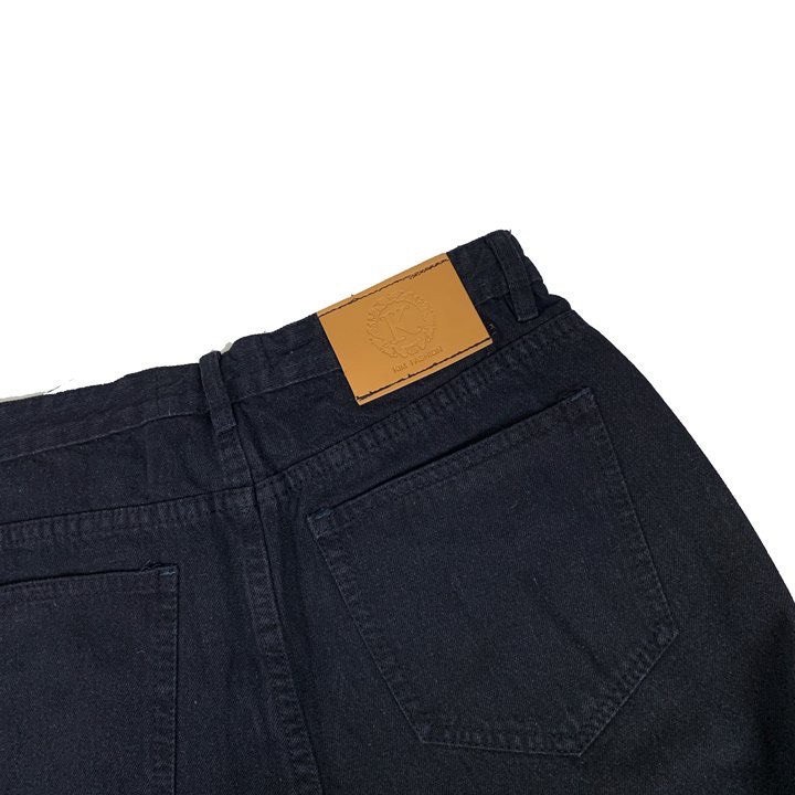 Quần jeans nữ ống suông bigsize KimFashion,quần ống rộng cạp lưng cao form ulzzang hàn quốc BGS02 - Ảnh 3