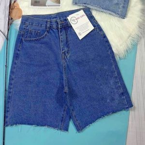 Quần ngố bigsize kimfashion, quần ngố ống rộng lưng cạp cao bigsize NGND 60-85kg