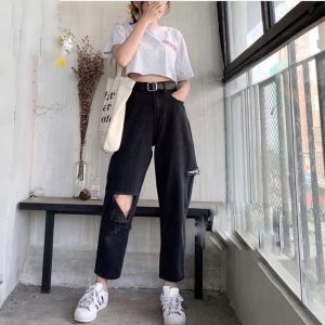 Quần baggy đen bigsize kimfashion, quần ulzzang form rộng bigsize BGD75-63 từ 60-90kg