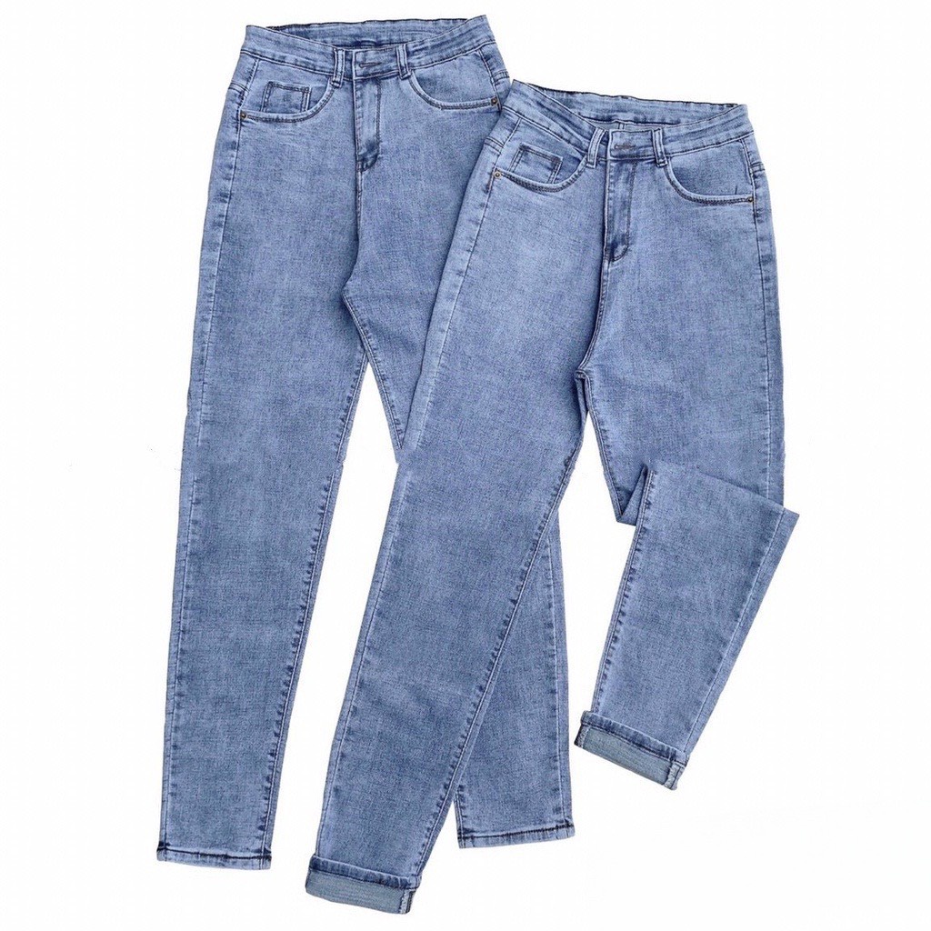Quần jean bigsize, quần jean ôm co giãn lưng cao 58-85kg KD01 kimfashion - Ảnh 5