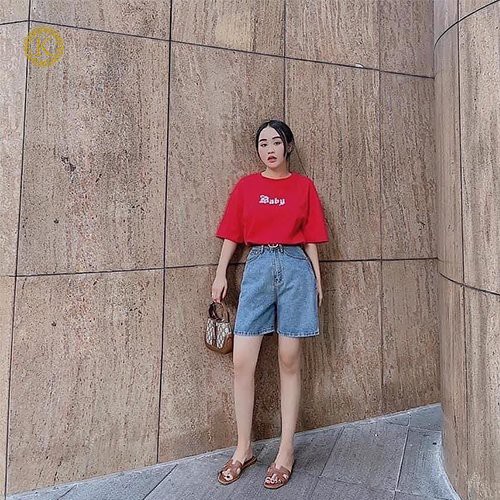 Quần jeans ngố bigsize kimfashion, quần ngố đùi ống rộng bigsize 58-80kg