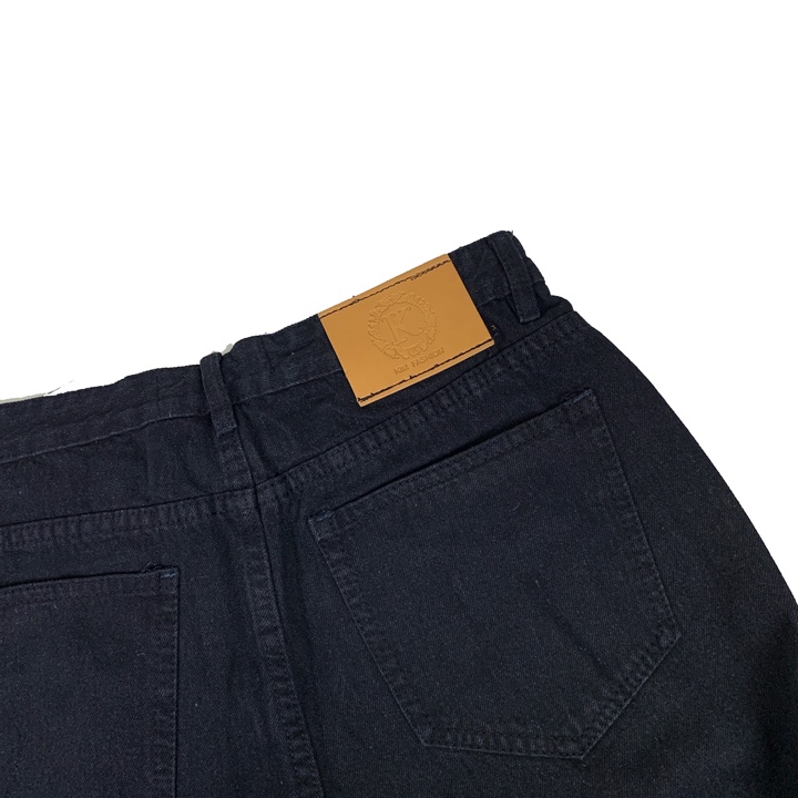 Quần jean đen baggy bigsize kimfashion, quần form rộng ulzzang lưng cao BGD75-96 từ 58-90kg - Ảnh 5