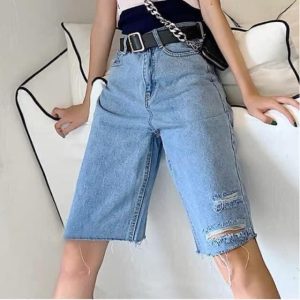 Quần ngố bigsize kimfashion,quần ngố cạp lưng cao bigsize BGN-02 Size 30-38