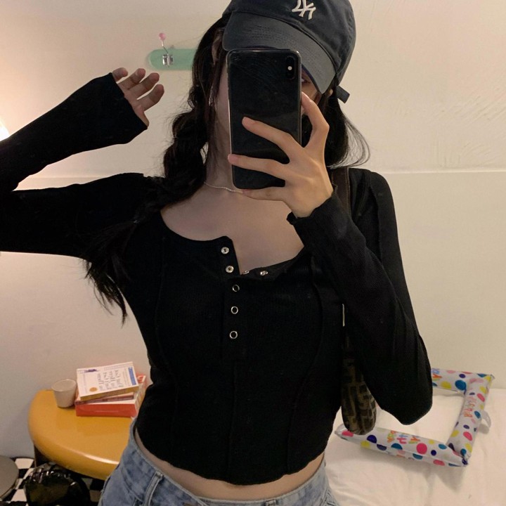 Áo croptop nữ tay ngắn bigsize 55-90kg kimfashion, Croptop bigsize phong cách Hàn Quốc ATN01 - Ảnh 5