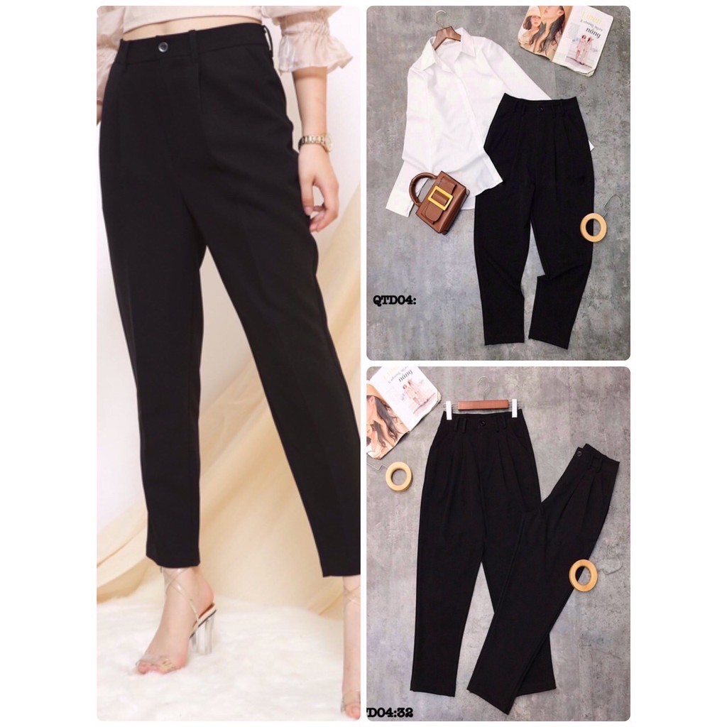 Quần tây công sở nữ bigsize Kimfashion, quần tây ống rộng nữ bigsize form ulzzang hàn quốc QTD4 - Ảnh 3