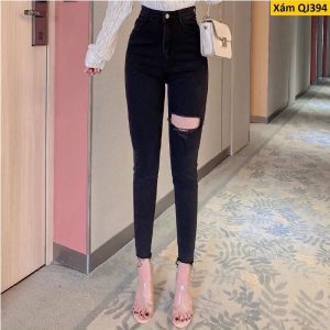 Quần Jeans Đen Bigsize Co giãn Size 32-36 70-85kg 2daden-23