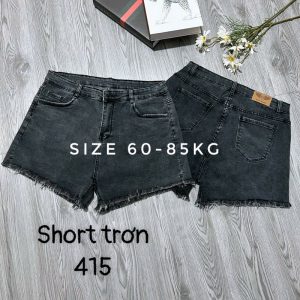 quần đùi bigsize 60-85kg, Quần short big size lưng cao co giãn kim fashion 415