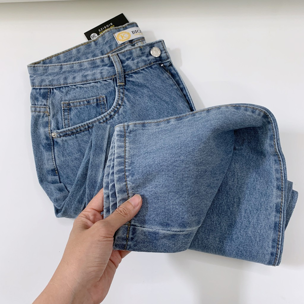 Quần Baggy Jeans Bigsize rách kiểu - Kim Fashion Bigsize - Ảnh 2