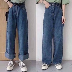 Quần suông jean bigsize 2 nút BGS01-08 Size 30-35