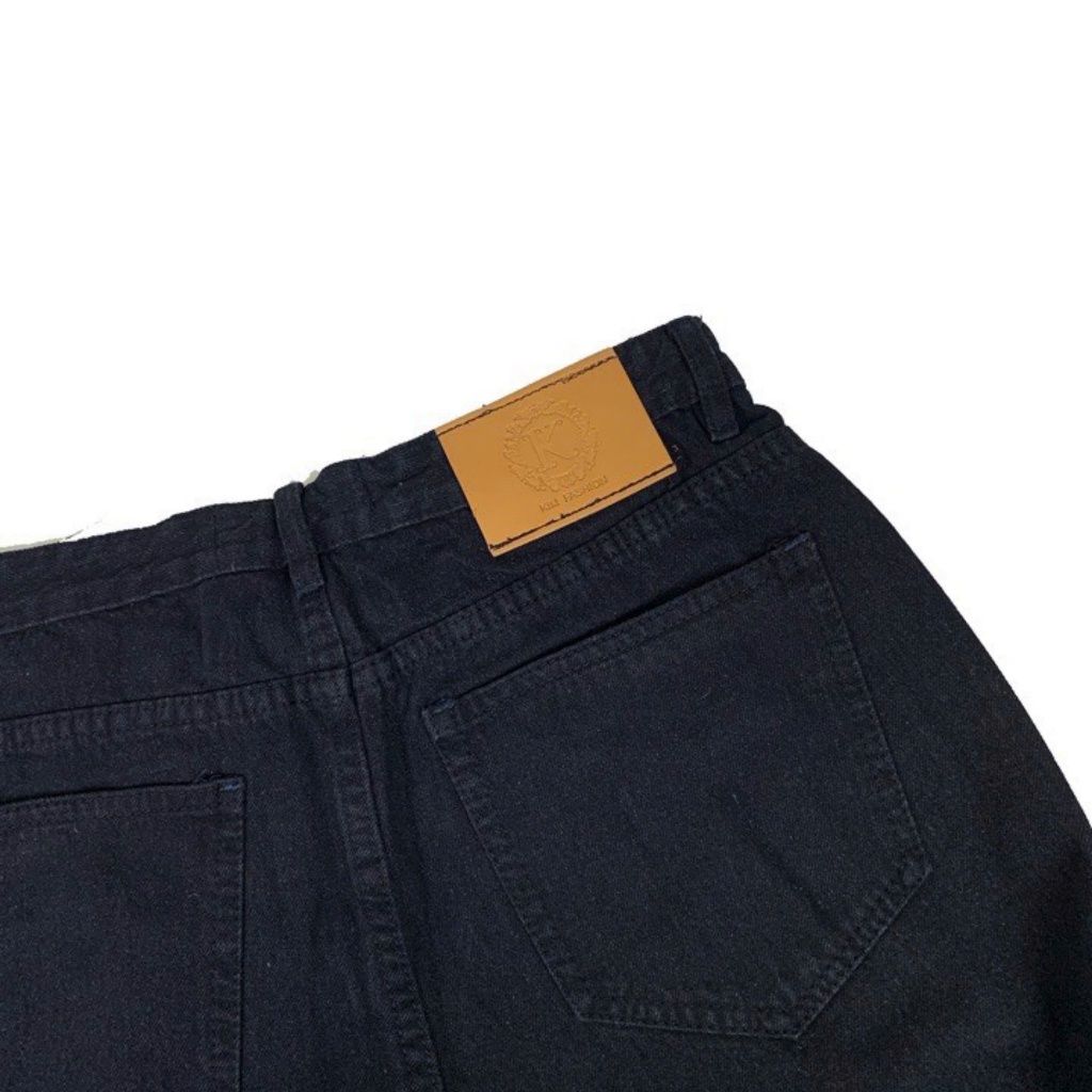 Quần jean đen baggy bigsize kimfashion, quần form rộng ulzzang lưng cao BGD75-105 từ 60-90kg - Ảnh 4