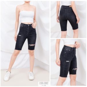 Quần Ngố Nữ Bigsize size30-35 KN-04-Đen Kim Fashion