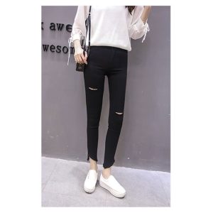 Quần Jeans Đen Bigsize Co giãn Size 30-34 55-70kg 2daden-30
