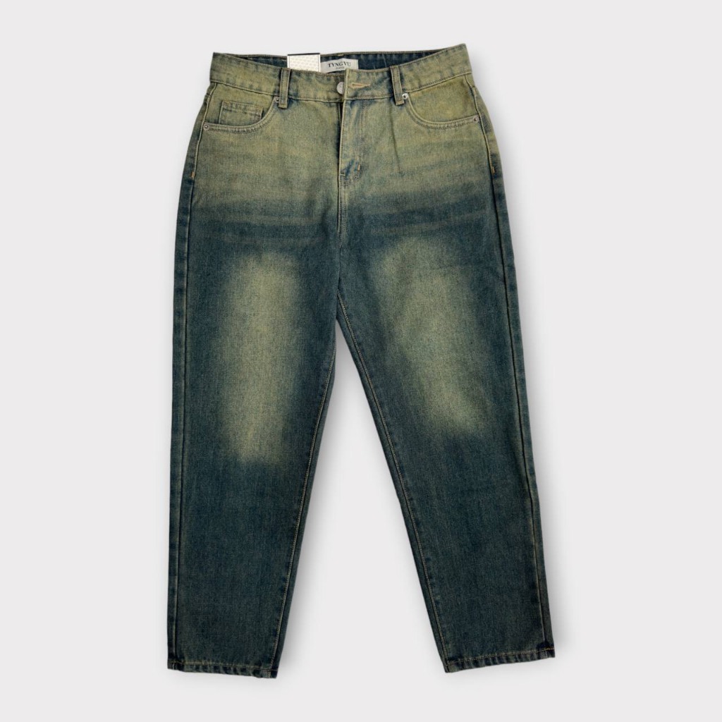 Quần jean baggy bigsize 50-75kg form ống rộng ulzang cạp vừa kimbigsize BGD80 - Ảnh 8