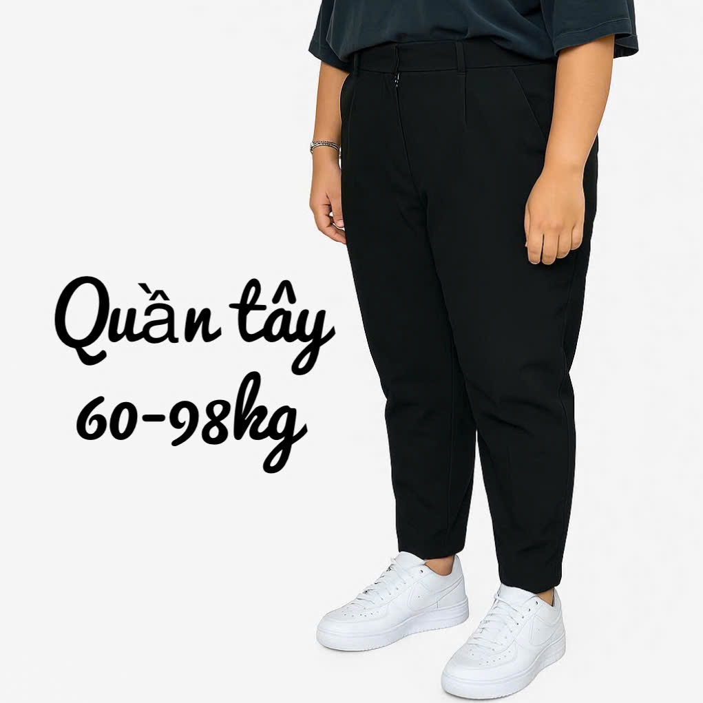 Quần tây công sở nữ bigsize Kimfashion, quần tây ống rộng nữ bigsize form ulzzang hàn quốc QTD4