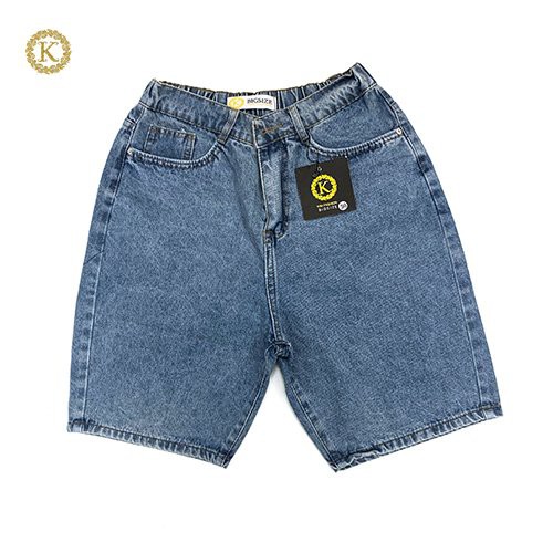 Quần jeans ngố bigsize kimfashion, quần ngố đùi ống rộng bigsize 58-80kg - Ảnh 3