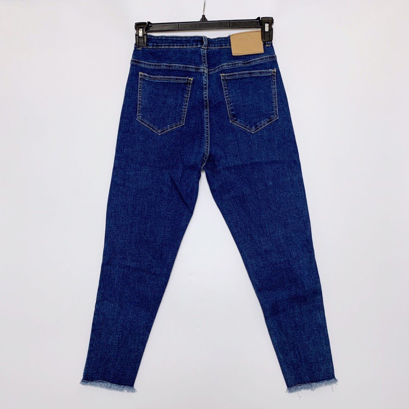 Quần jean nữ bigsize kimfashion, quần jean nữ co giãn lưng cao big size Kl01-2 56-75kg - Ảnh 4