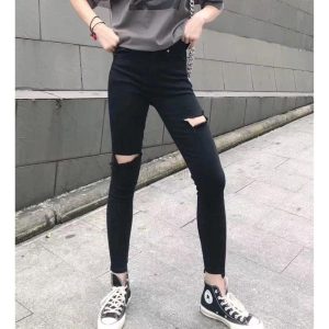 Quần Jeans Đen Bigsize Co giãn Size 30-38 55-95kg