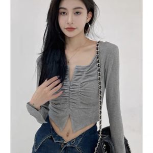 Áo croptop nữ tay dài bigsize 55-90kg,áo thun croptop bigsize nhúng ngực AT33 KimFashion-hoả tốc hcm