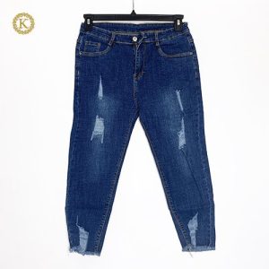 Quần Jean Lửng Bigsize Nữ TL367 - Lưng Cao Co Giãn 60-90kg